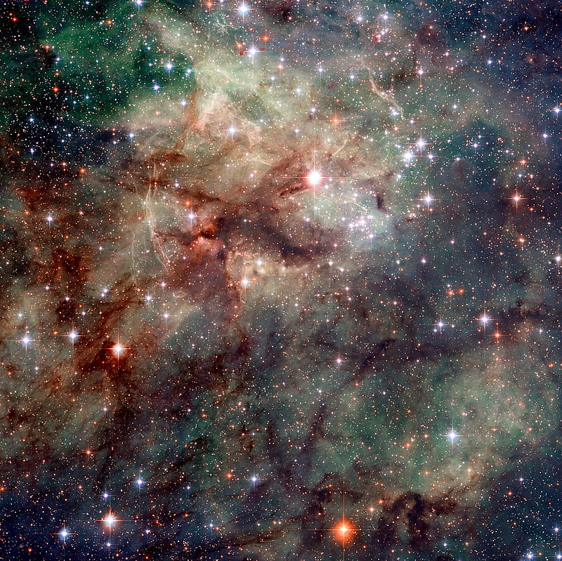 Tarantula Nebula, large magellanic cloud, nasa, hubble space telescope, milky way, esa, HD wallpaper