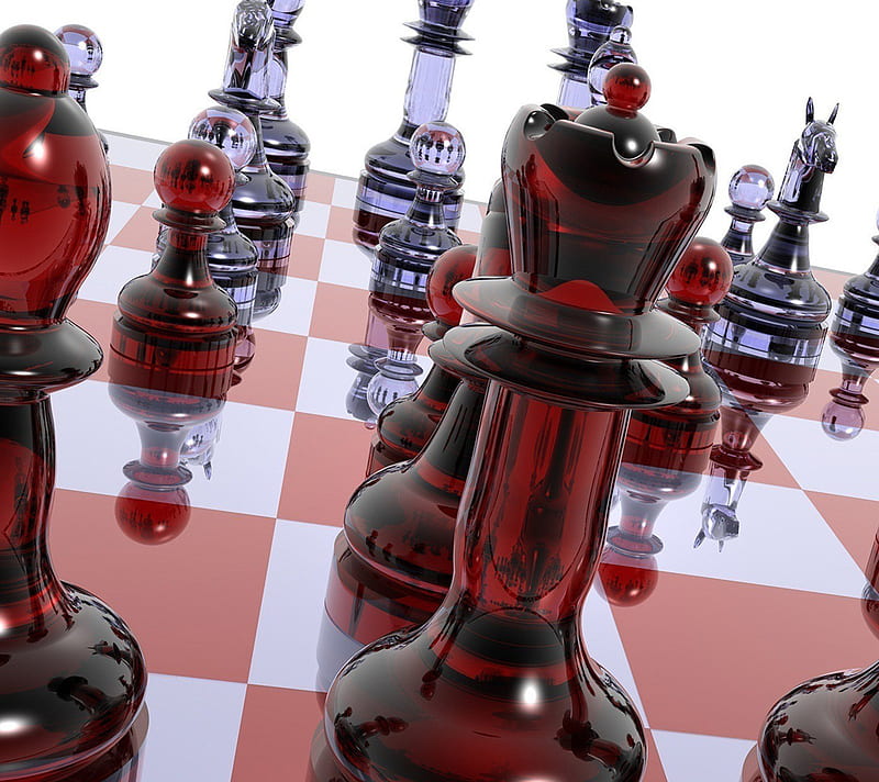 Pin by wren _ on Knights  Glass chess, 3d wallpaper iphone, Chess board