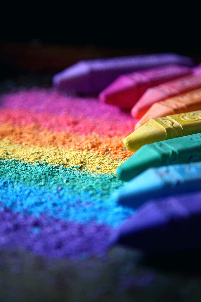 pastel, colorful, rainbow, HD phone wallpaper