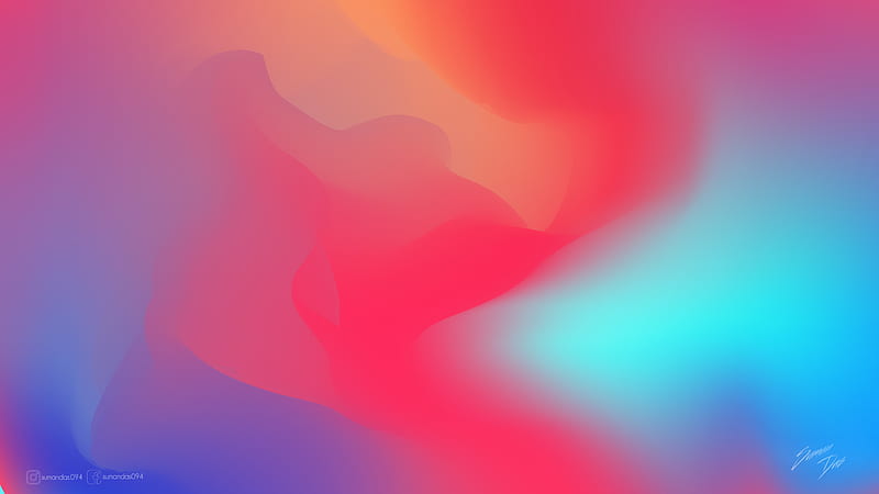 Colorful Gradient Waves, HD wallpaper