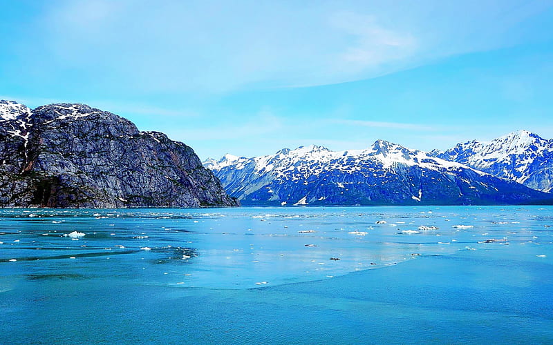 Glacier Bay Basin in southeastern-Nature, HD wallpaper