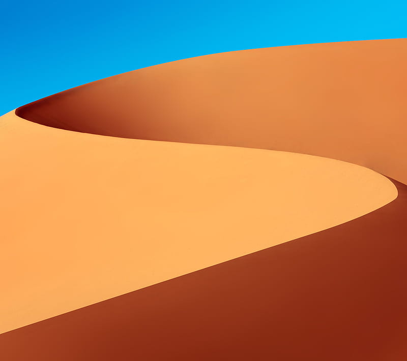 DUNES, blue, desert, orange, sand, sky, HD wallpaper | Peakpx