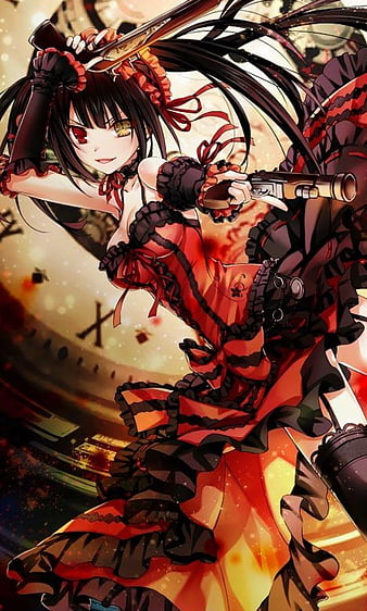 Kurumi tokisaki, date a live, anime, HD phone wallpaper