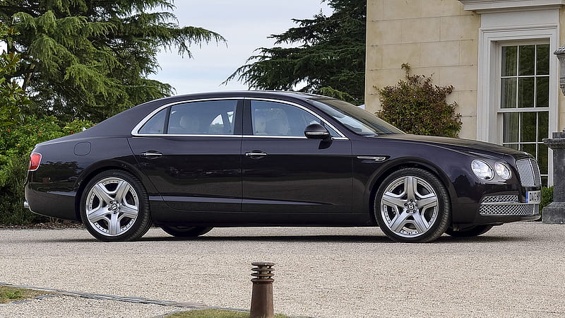 Bentley, Bentley Flying Spur, Black Car, Car, Full-Size Car, Luxury Car, Sedan, HD wallpaper