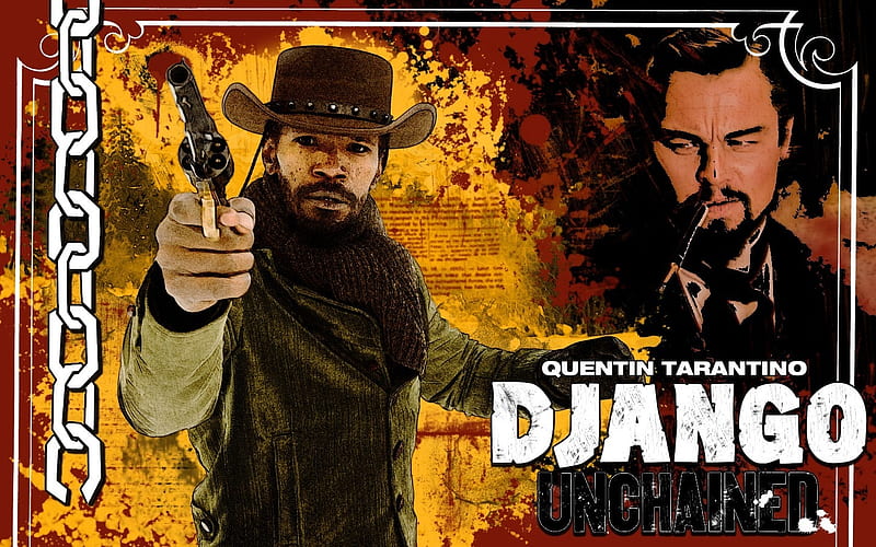django unchained, unchained, man, gun, django, HD wallpaper