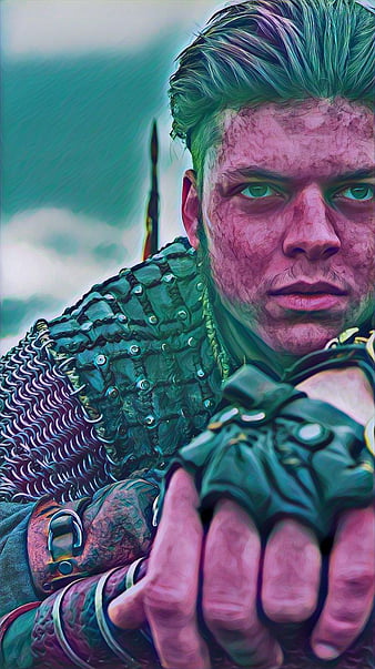 Capa de vidro macio para iPhone, The Darkness Art, Vikings, Ivar