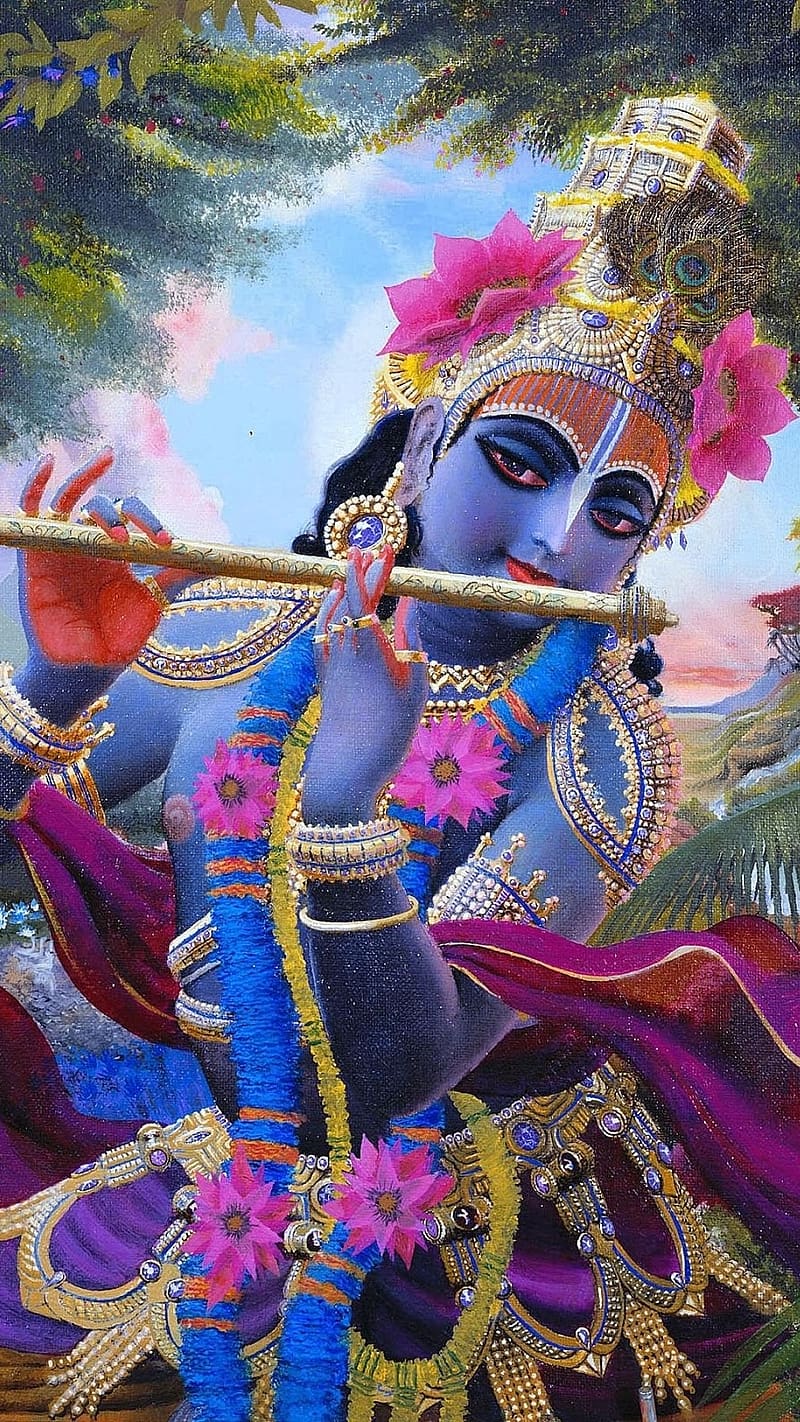 HD krishna painting wallpapers | Peakpx