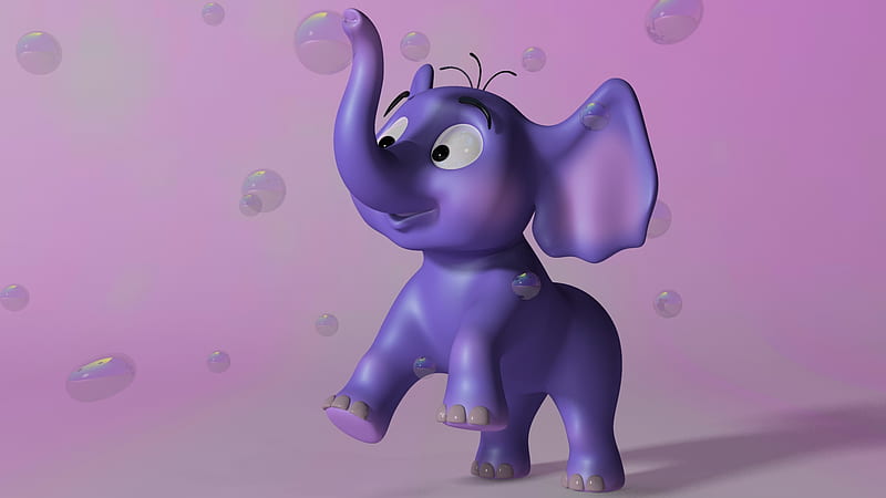 3D Elephant, 3d, elephant, cartoons, HD wallpaper | Peakpx