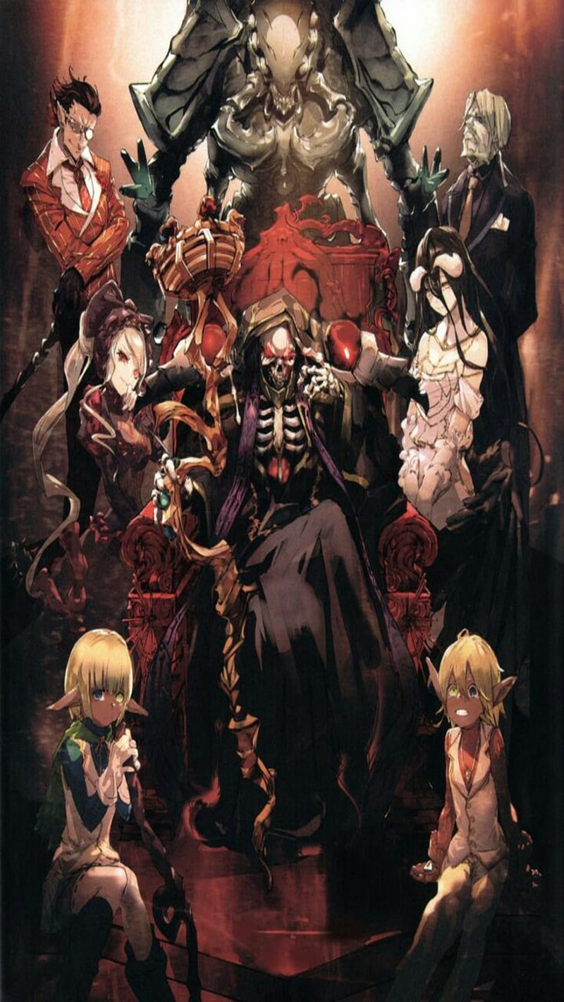 Overlord, anime, dark, HD phone wallpaper