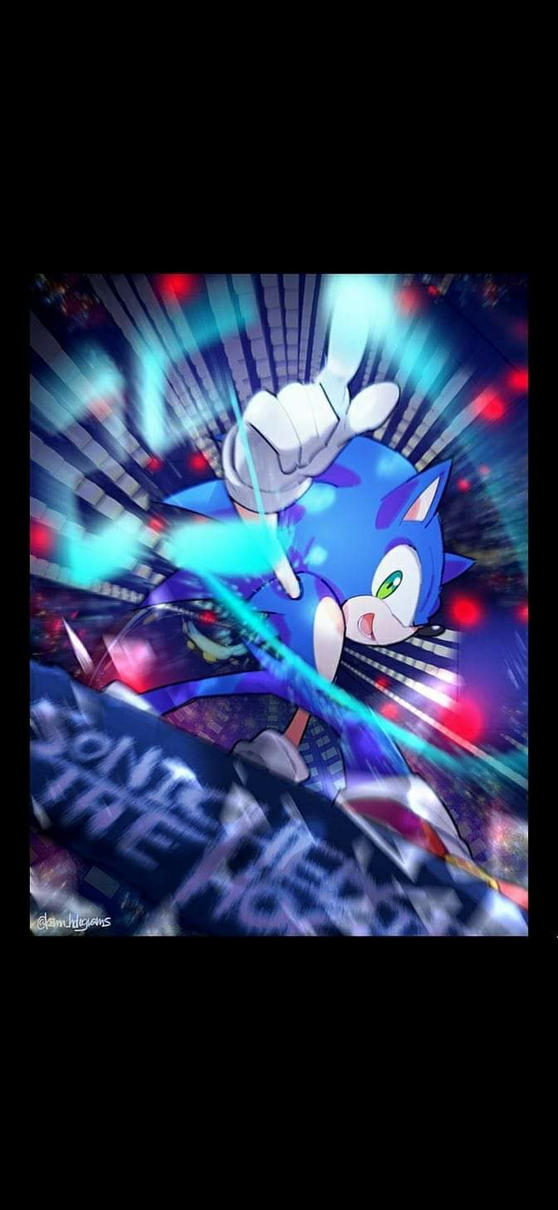 Dark Sonic, Artist unknown, HD phone wallpaper