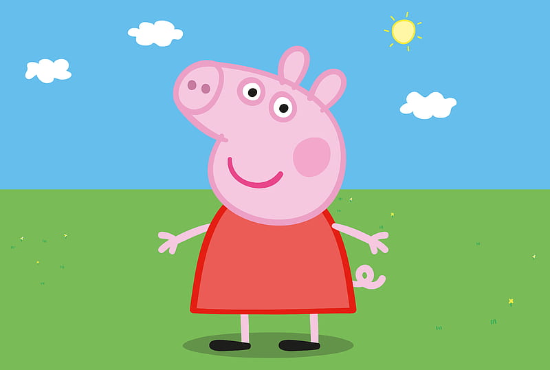 PEPPA PIG, mud, pig, pink, tv, HD wallpaper | Peakpx