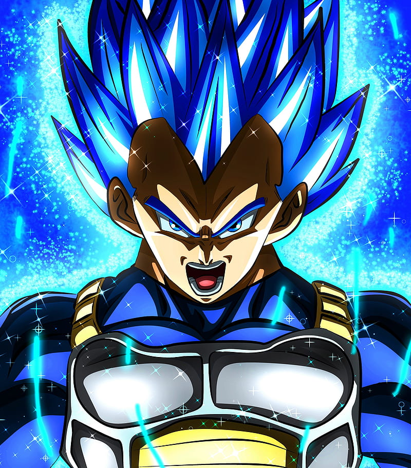 Dragon ball super, anime, broly, goku silver, ssj blue, vegeta, HD phone wallpaper
