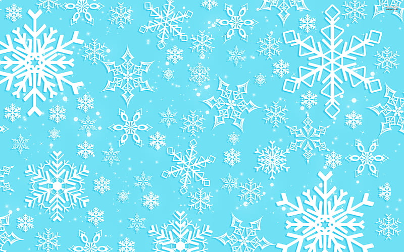 Pink and White Snowflakes With Transparent Background Digital Art