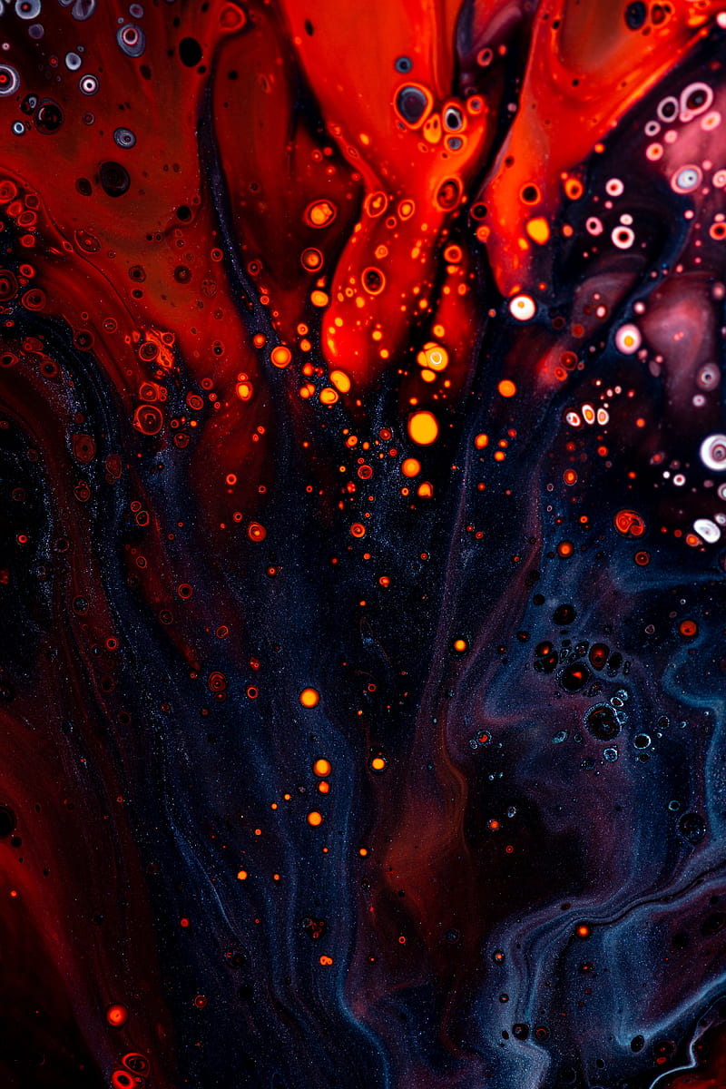 stains, spots, bubbles, paint, abstraction, colorful, HD phone wallpaper