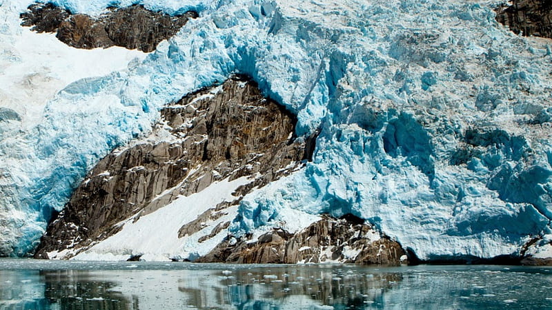 *** Icebergs and glaciers ***, lodowce, gory, woda, niebo, HD wallpaper