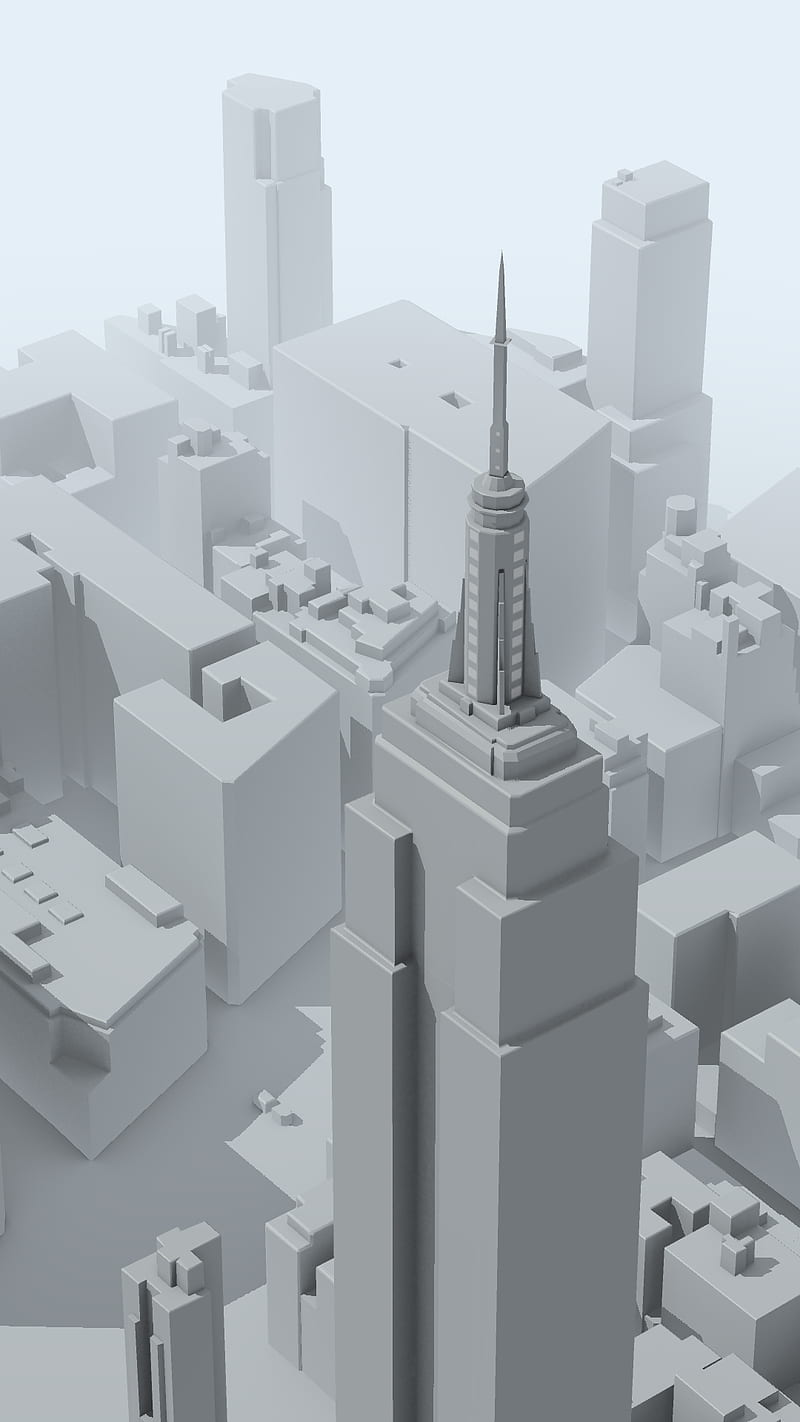 city, skyscraper, 3D, Google, HD phone wallpaper
