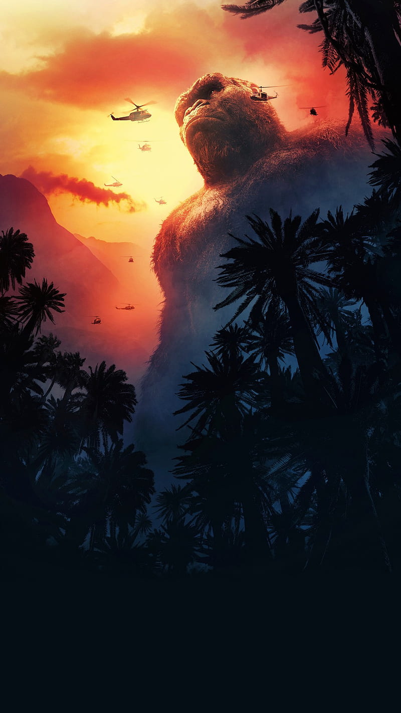 Kong Skull Island, awesome, cool, film, nice, skull 2017, HD phone wallpaper