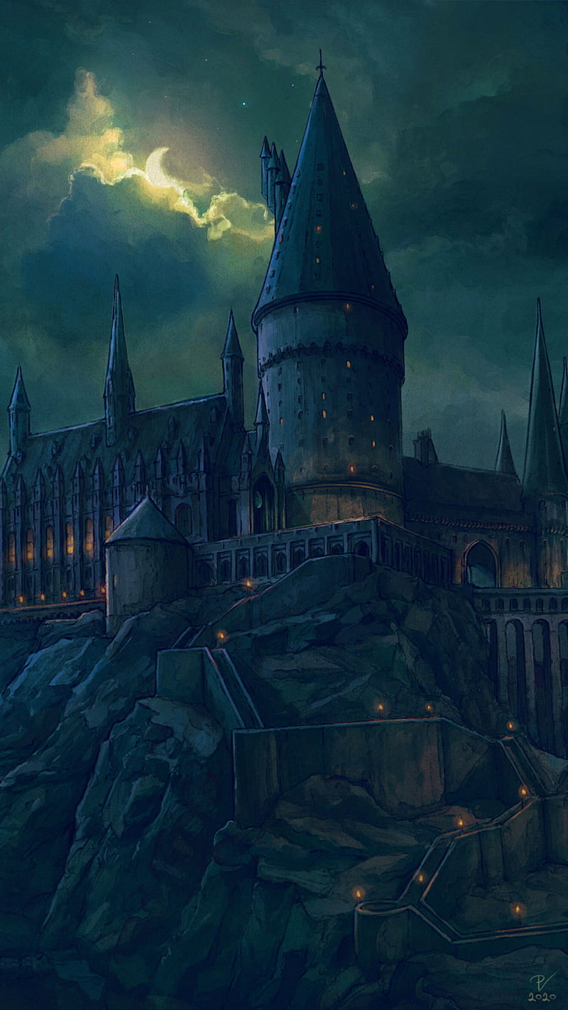 Hogwarts Castle, escola, harry, harry potter, magia, magia e bruxaria, potter, school wizard, HD phone wallpaper