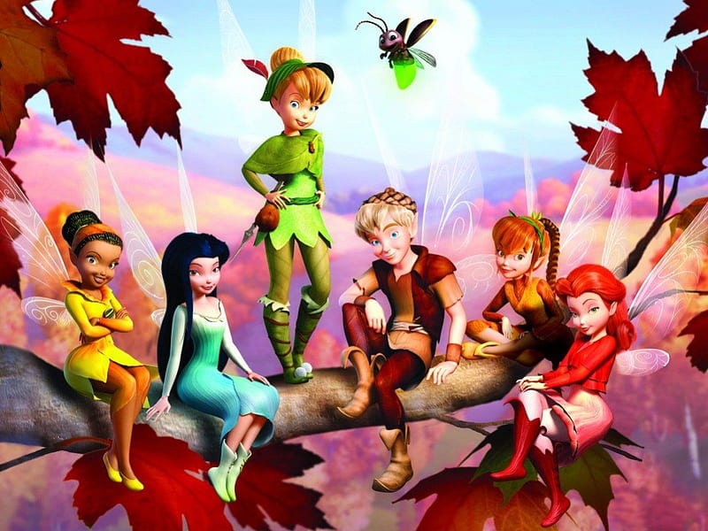 Tinker Bell and friends, fariy, Tinker Bell, friends, HD wallpaper