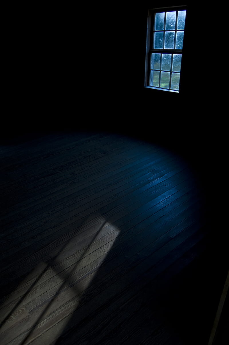 window, dark, floor, rays sun, HD phone wallpaper