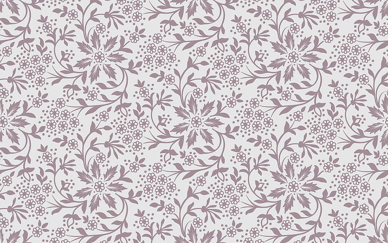 retro floral texture, beige floral retro background, vintage texture, backgrounds, HD wallpaper