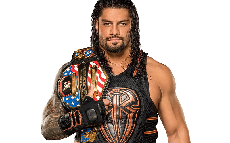 Roman Reign, american wrestler, WWE, portrait, wrestling, USA, HD wallpaper