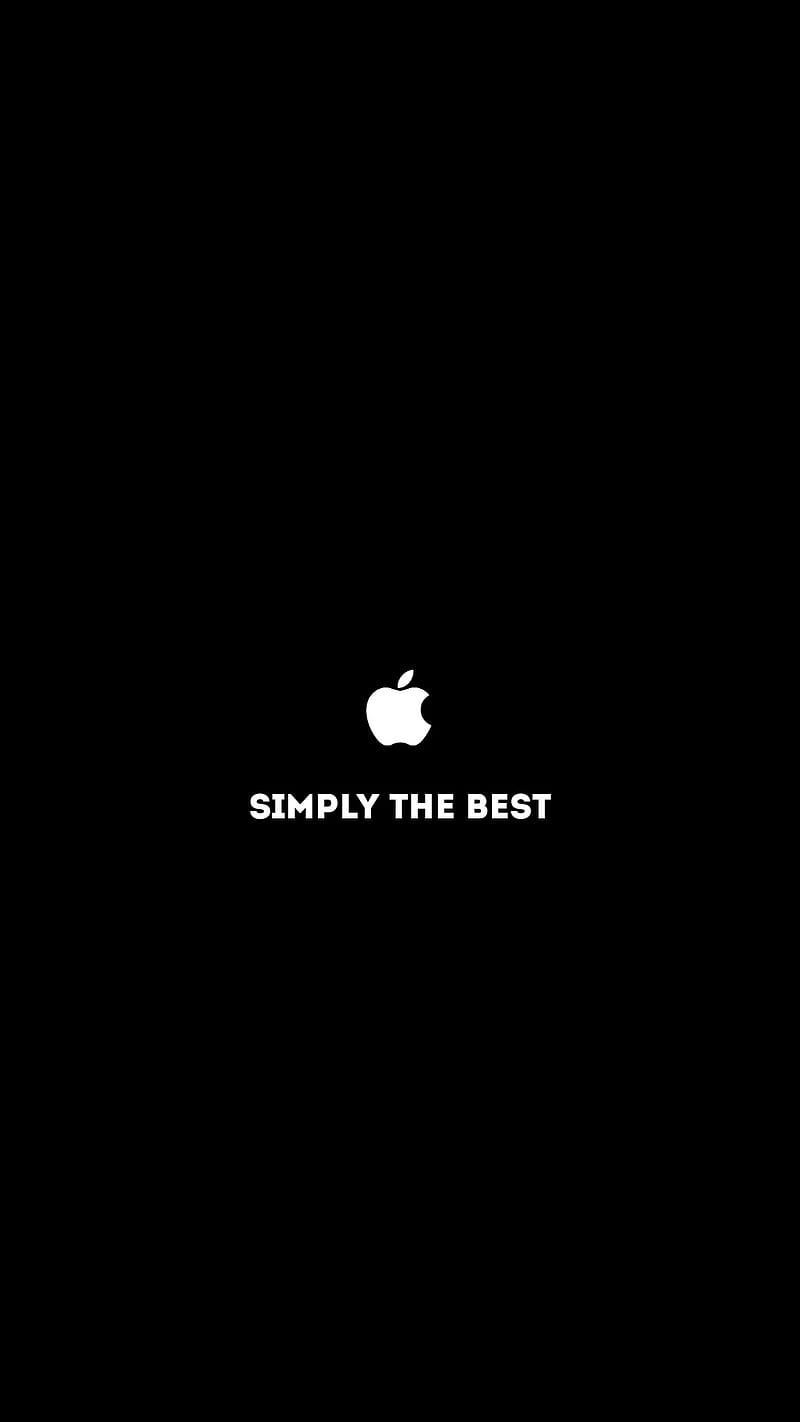 Apple, apple best, apple logo, apple phone, iphone, logo, simply the best, HD phone wallpaper