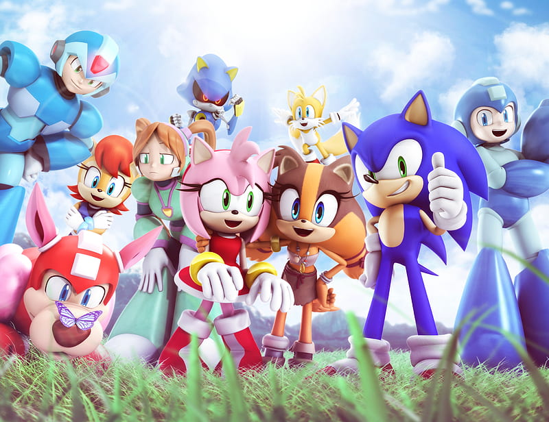 Comics, Sonic & Mega Man: Worlds Unite, Amy Rose , Mega Man , Mega Man X , Metal Sonic , Miles 