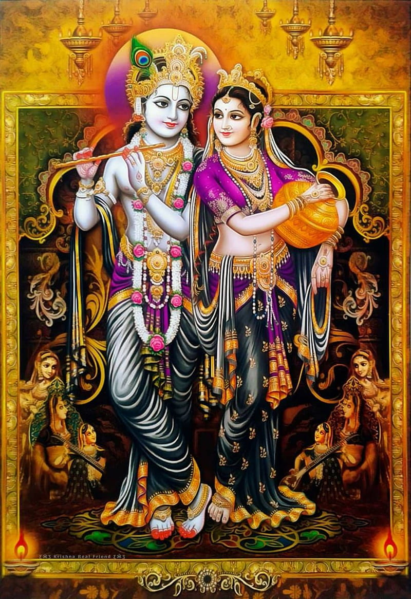 Radha Krishna, beauty, god love, lord, HD phone wallpaper | Peakpx