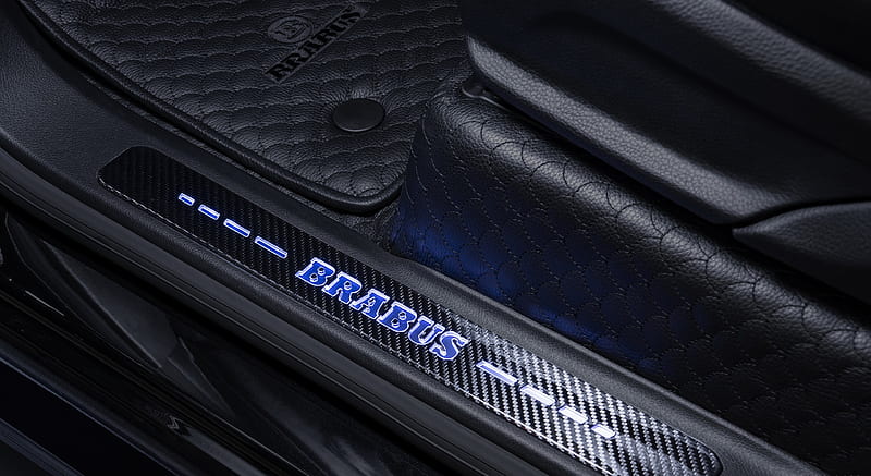 2020 BRABUS 800 BLACK and GOLD EDITION based on Mercedes-AMG G 63 - Door Sill , car, HD wallpaper