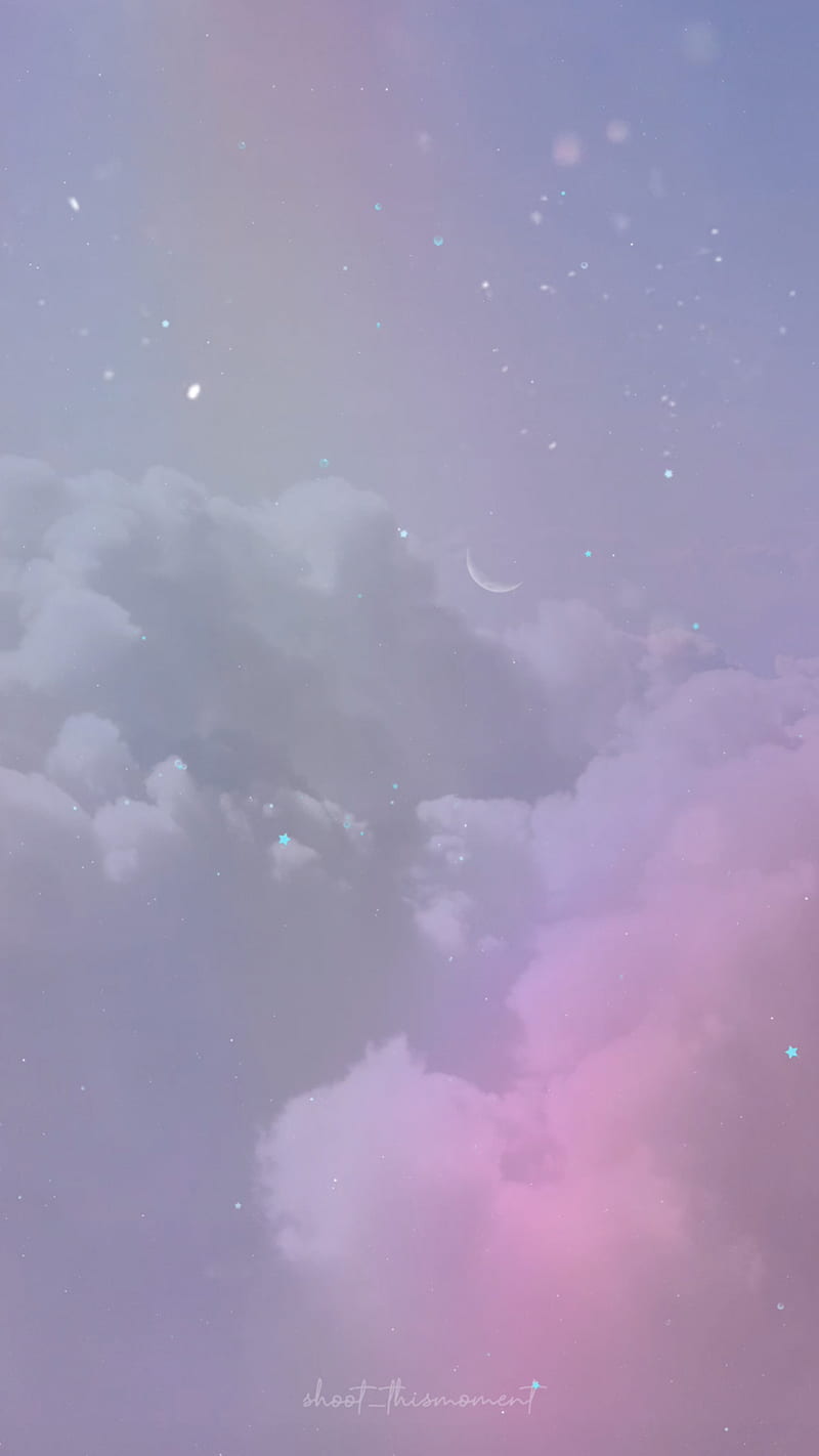Rainbow shimmer II, aesthetic, cloud, cloudscape, dreamy, magical