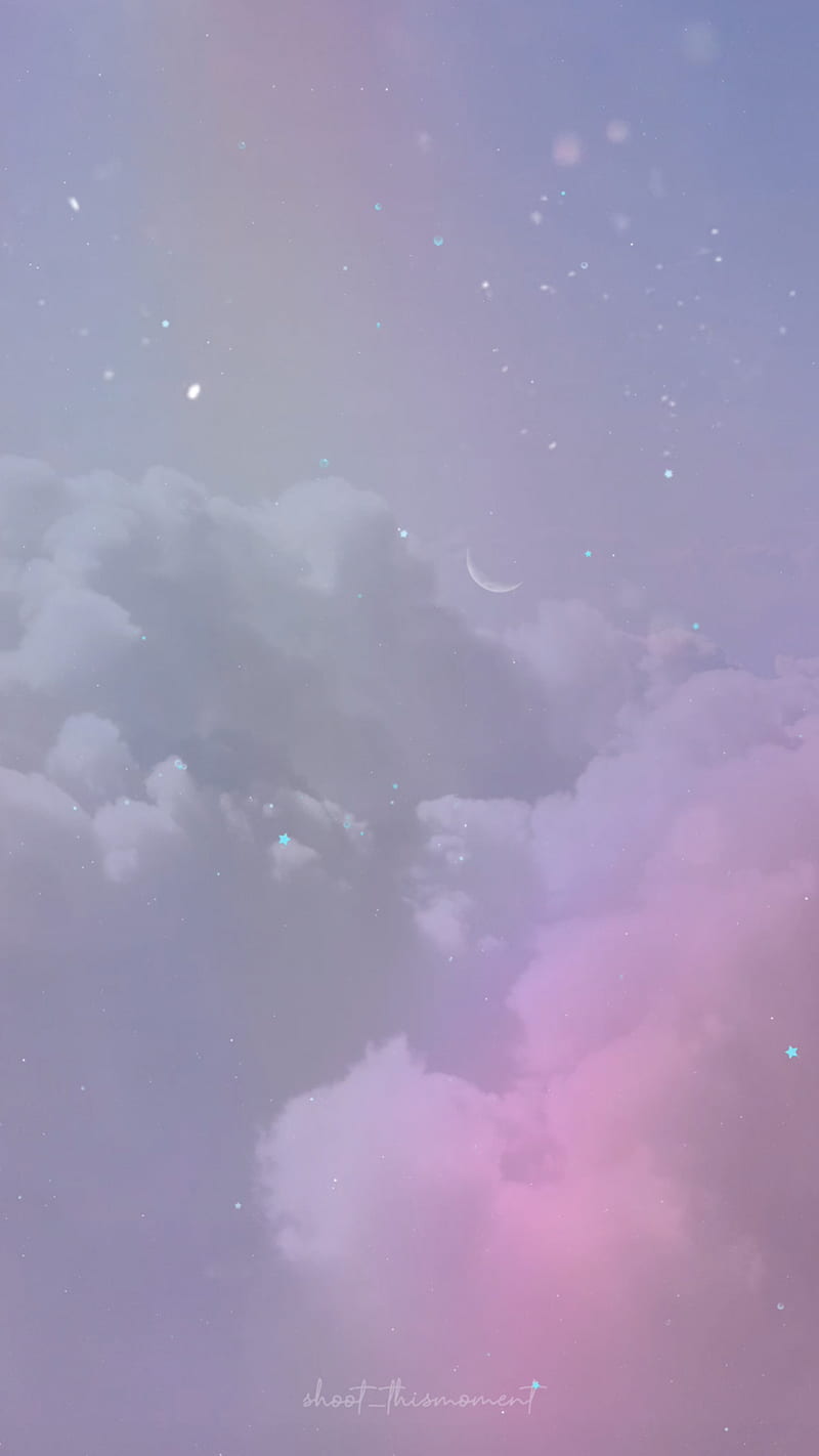 Twitch Dreamy Blue Magical Cloudy Sky Aesthetic (Instant Download