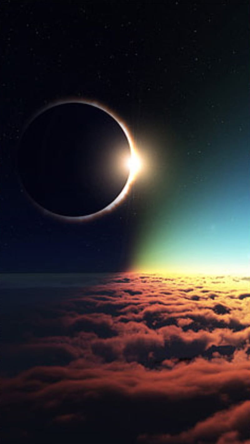 Solar Eclipse, moon, nature, sun, HD phone wallpaper