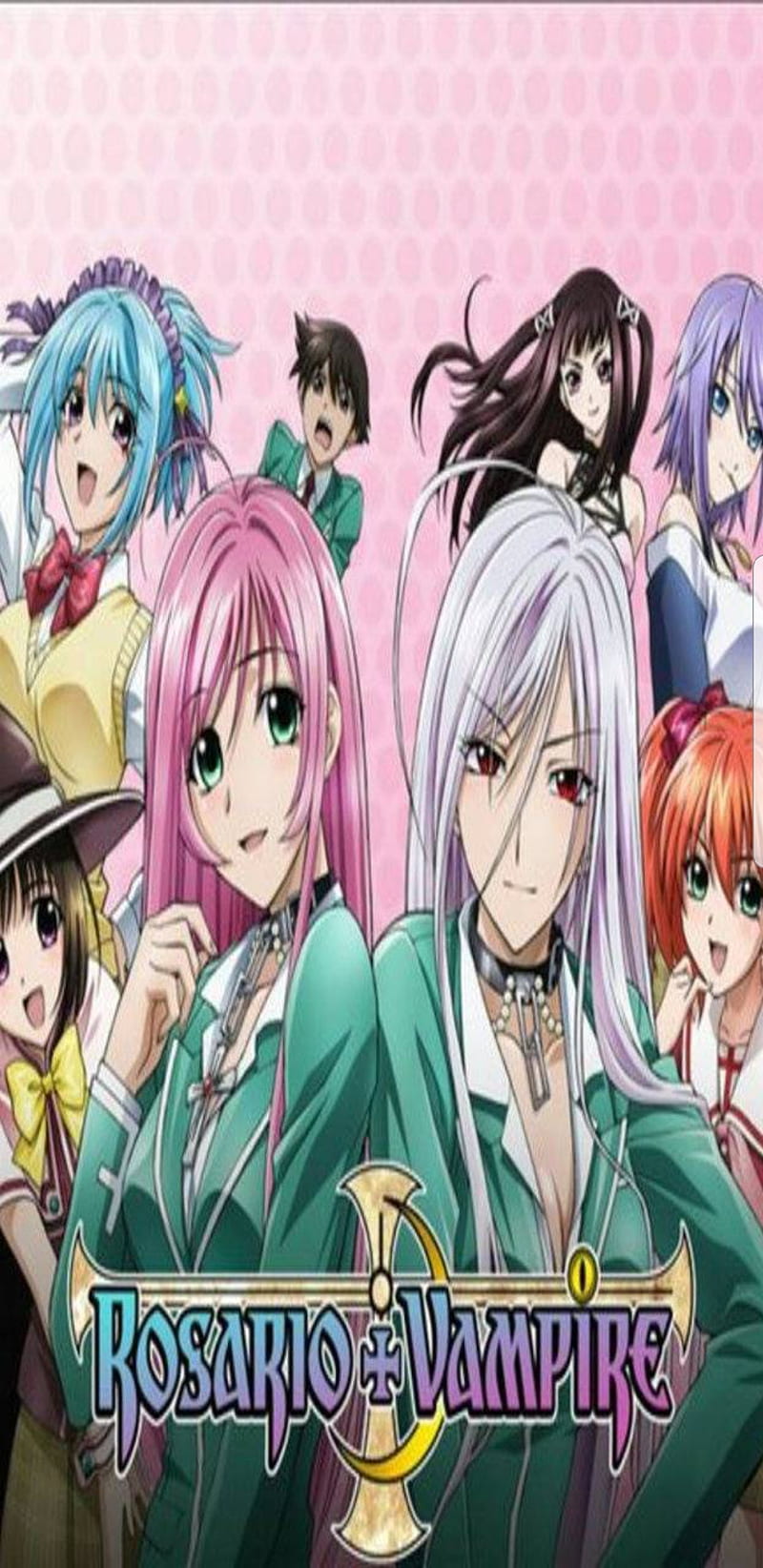 Wallpaper Rosario to Vampire Anime