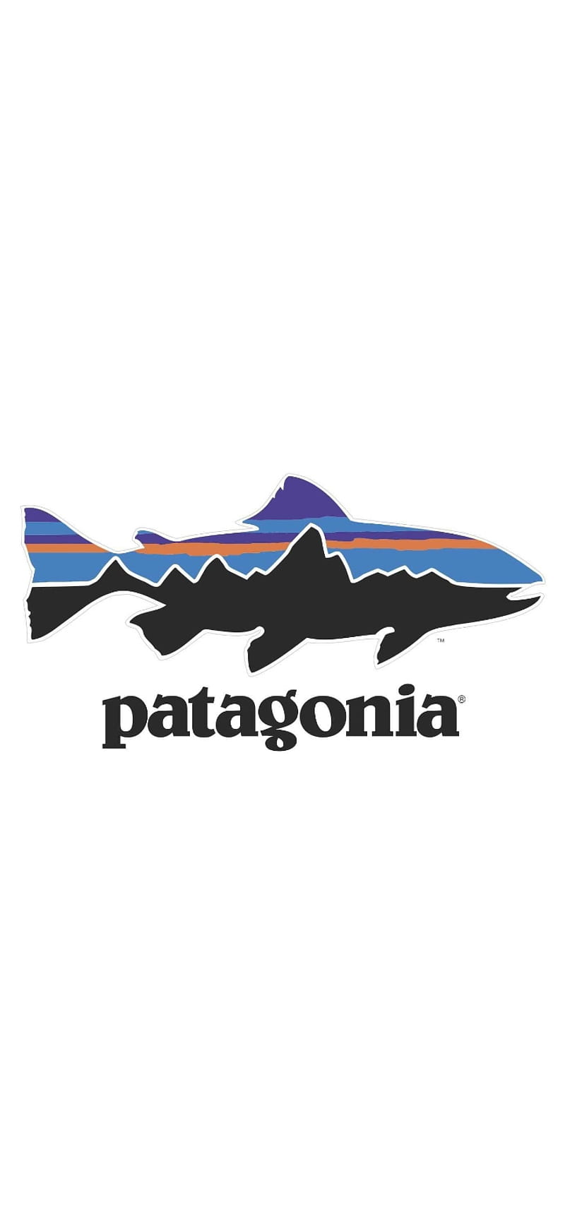 Patagonia, fish, logo, HD phone wallpaper