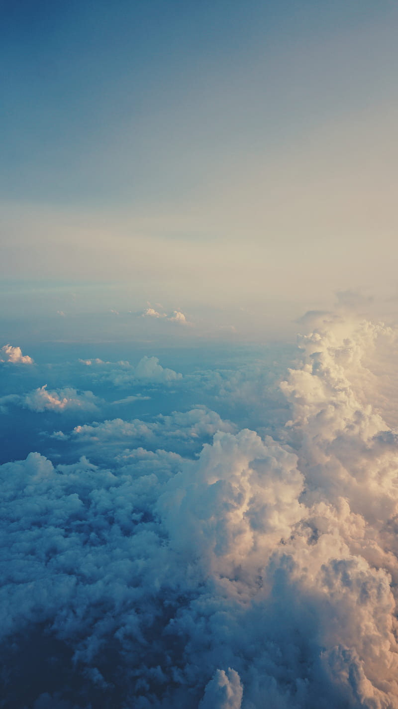clouds, sky, porous, air, flight, HD phone wallpaper