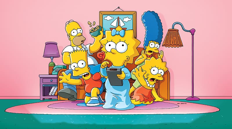 The Simpsons Family Ultra, Cartoons, The Simpsons, Family, Simpsons, Satire, animated, sitcom, AmericanLife, HD wallpaper