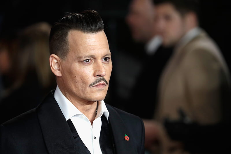 Johnny Depp, costume, moustache, man, actor, HD wallpaper