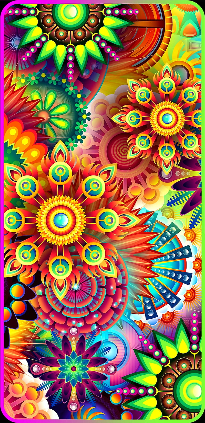 Bright Pattern, colourful, funk, HD phone wallpaper