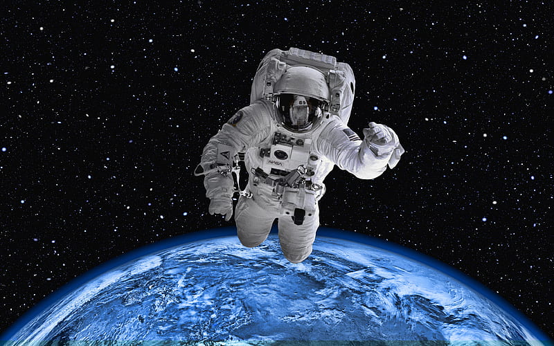 Astronaut in space Earth, orbit, galaxy, NASA, astronaut on orbit, Earth  from space, HD wallpaper | Peakpx