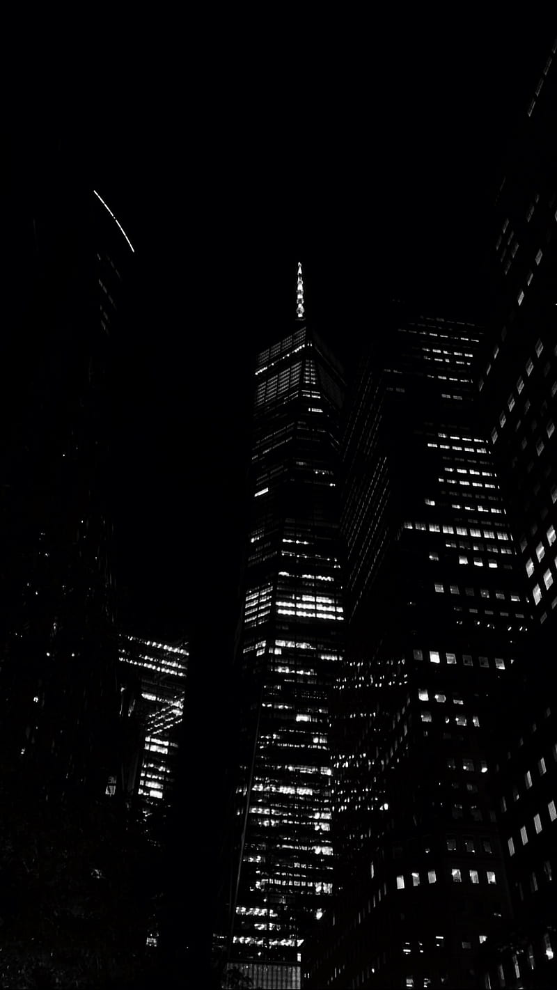 One World Trade, black, city, dark, night, rain, sky, view, HD phone  wallpaper | Peakpx
