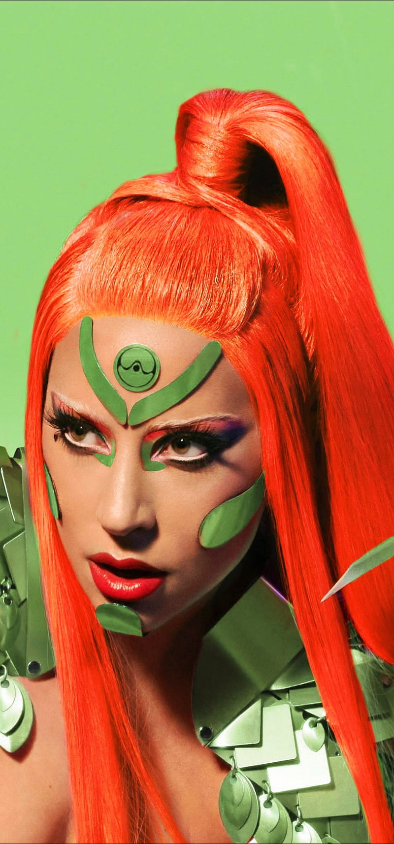 Lady Gaga Green, lady gaga, stupid love, HD phone wallpaper