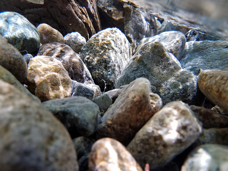 Underwater Rocks, beauty, nature, rocks, underwater, HD wallpaper