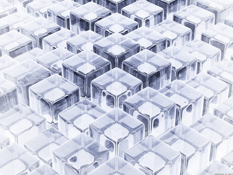 Cubic Terrain, 3d, grafik, blocks, hop, abstract, HD wallpaper