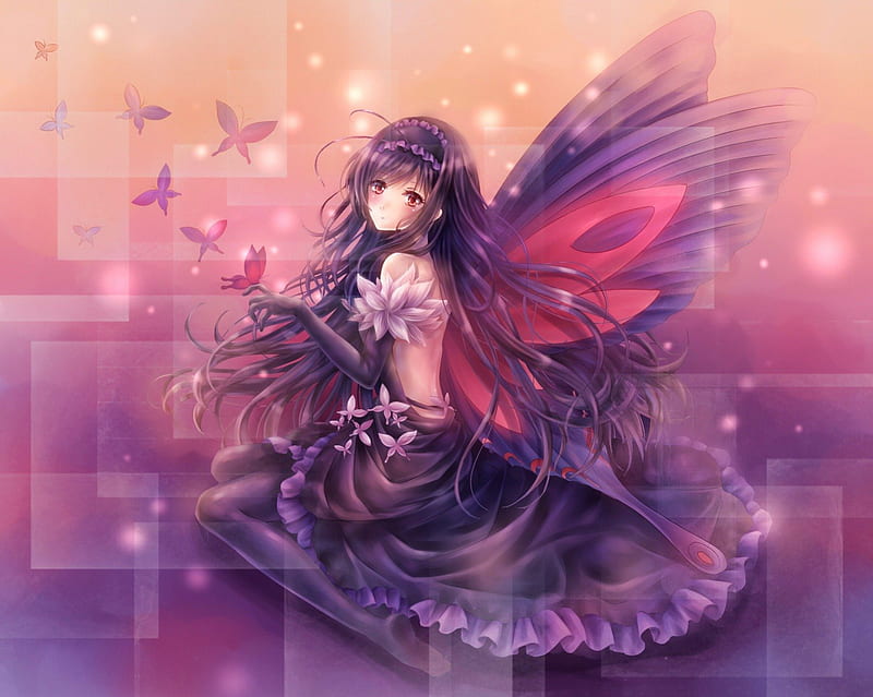 Purple anime fairy HD wallpapers | Pxfuel-demhanvico.com.vn