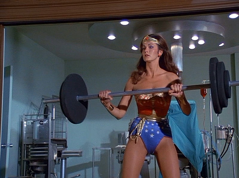 Light Workout for Wonder Woman, Wonder Woman, weights, Lynda Carter, WW, HD wallpaper