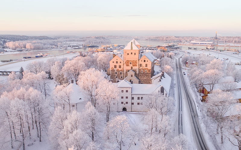 Turku City - Finland, finland, winter, zing, nature, turku, cold, frost, HD wallpaper