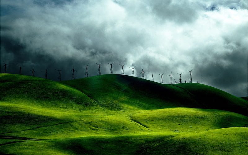Prairie Wind Power-Nature Landscape, HD wallpaper