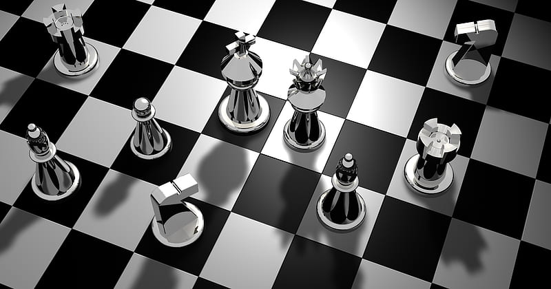 Chess set 1080P, 2K, 4K, 5K HD wallpapers free download