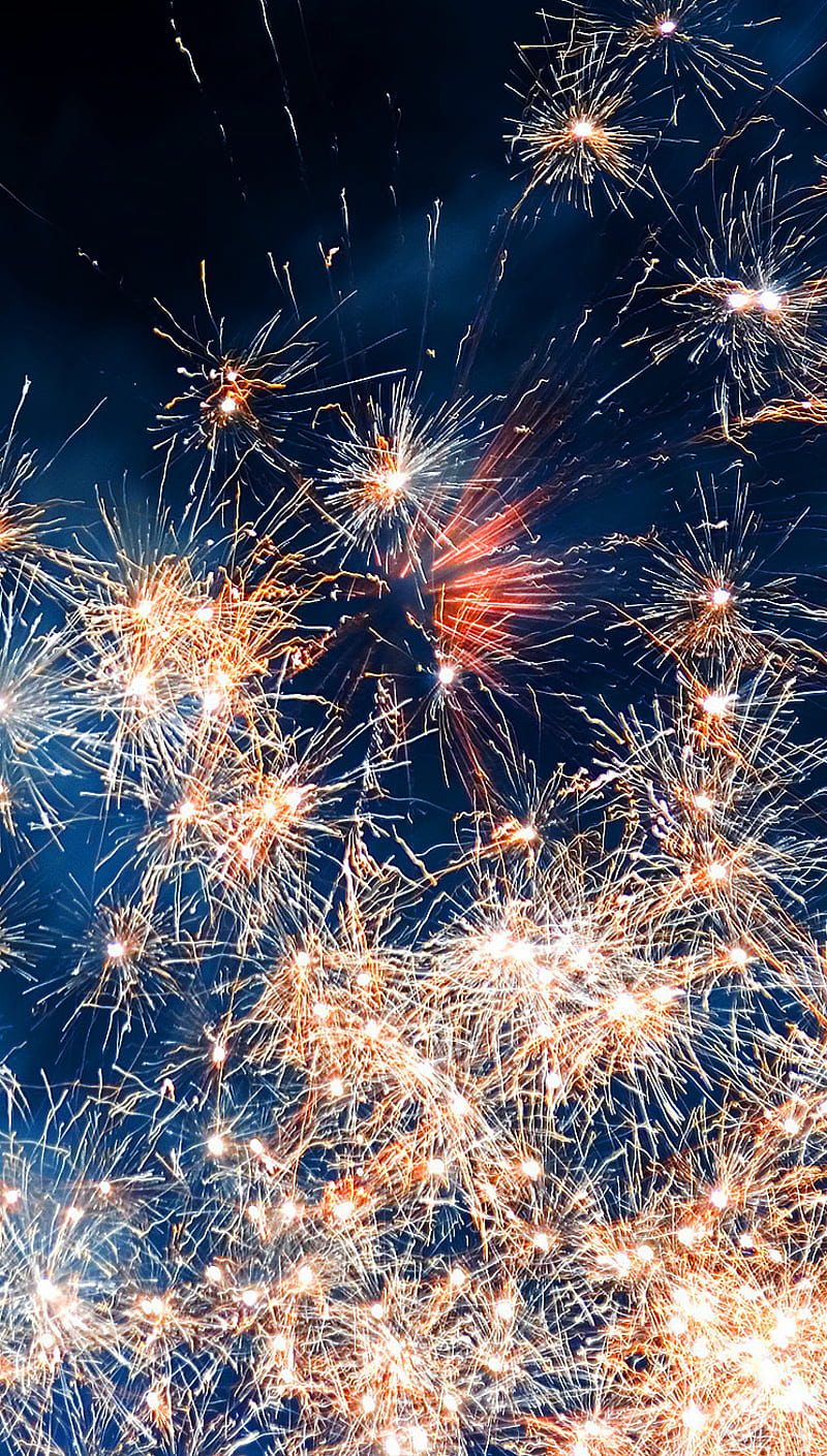 fireworks, abstract, color, holiday, HD phone wallpaper